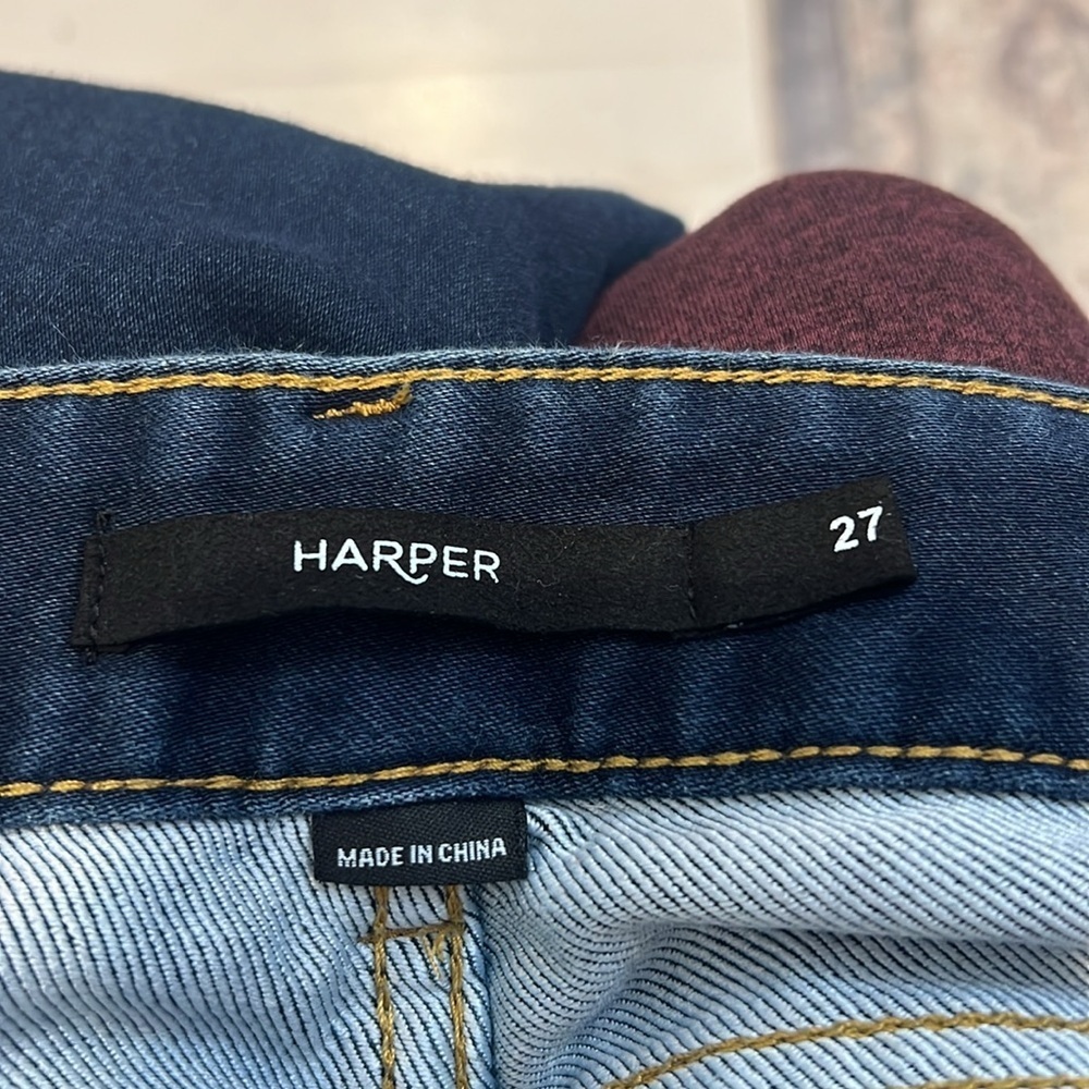 Harper Women's Blue Jeans dark denim skinny size 27. - Picture 5 of 7